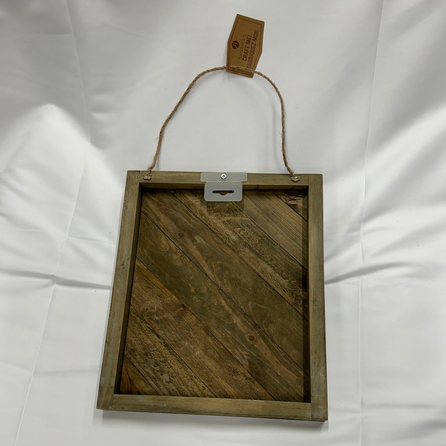 Rustic Diagonal Planks Hanging Sign