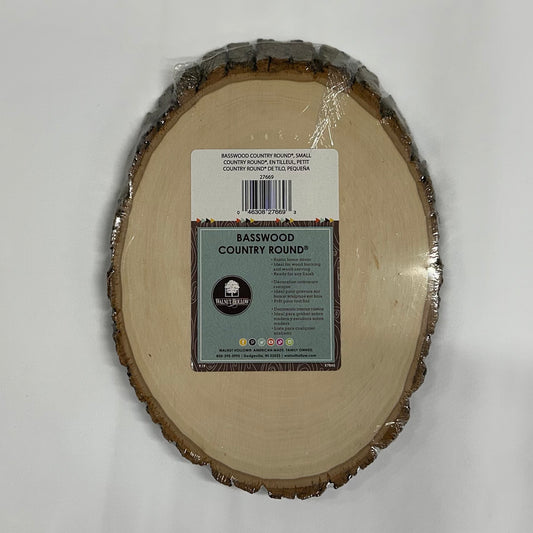 Basswood Oval Country Plank