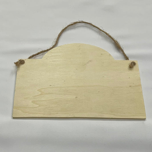 Basic Hanging Wood Plaque